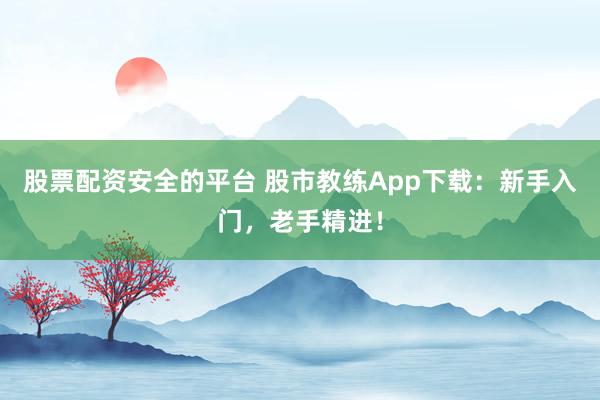 股票配资安全的平台 股市教练App下载：新手入门，老手精进！
