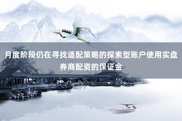 月度阶段仍在寻找适配策略的探索型账户使用实盘券商配资的保证金
